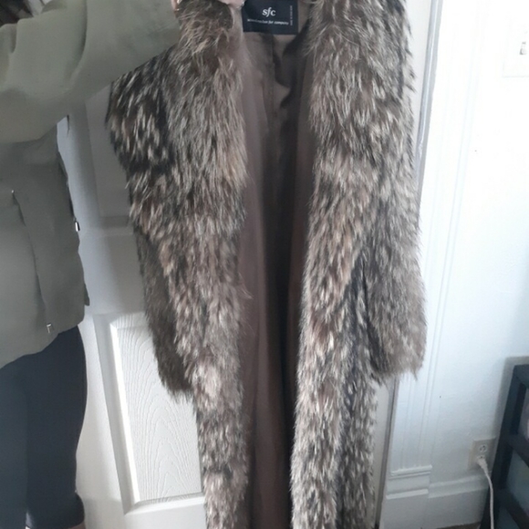 real raccoon fur coat - Picture 4 of 5